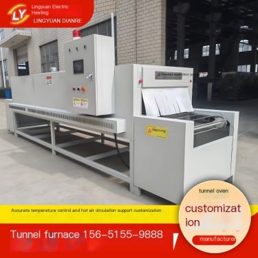 Tunnel Furnace Drying Line High Temperature Industrial Tunnel Drying and Curing Furnace Fast Drying and Convenient Temperature C