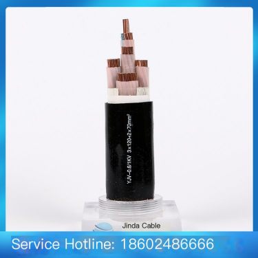 Tianjin Jinda Cable YJV Low Voltage Cable 3X120+2X70 Wire and Cable Specifications Complete