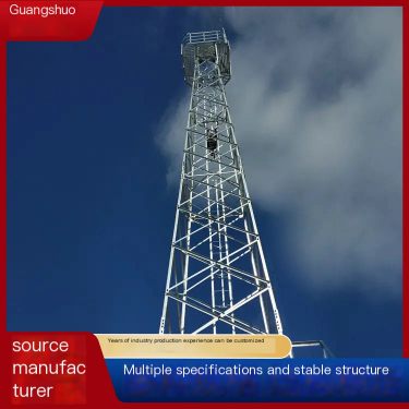 Video surveillance tower forest grassland fire monitoring disassembly and assembly convenient for rural scenic spots to customiz