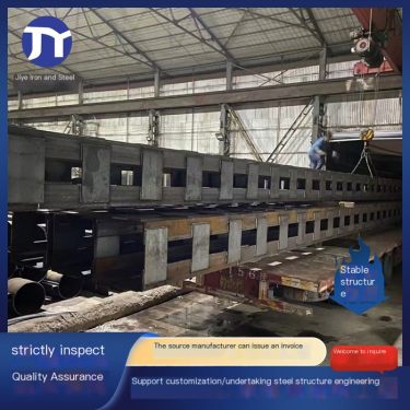 Manufacturer provides Q235B lattice column steel structure engineering support column, customized processing of building foundat