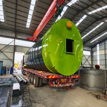 Bulk 100 ton cement silo mixing plant horizontal storage tank Shengsen Heavy Industry Machinery Equipment