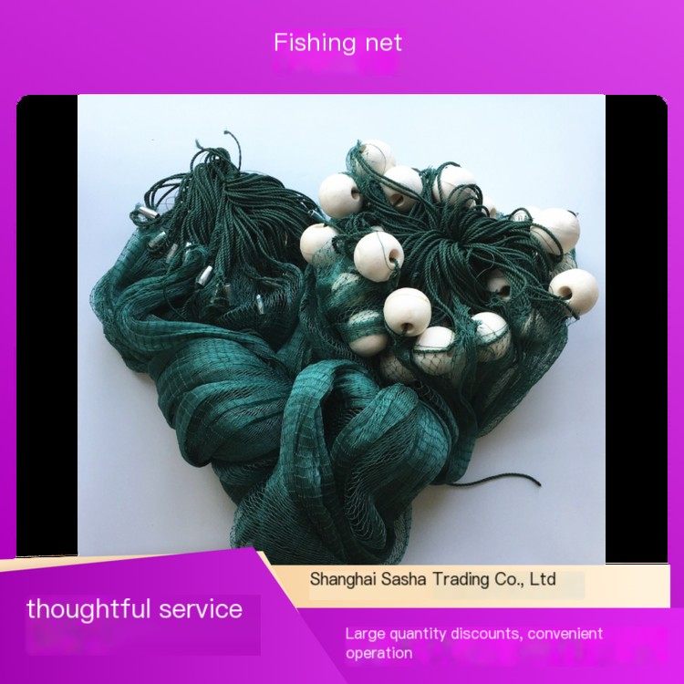 Customized fishing net with soft submerged material for easy operation, essential for fishing