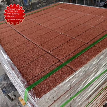 High strength PC imitation stone brick with anti slip and permeable granite effect customized size, sturdy and pressure resistan