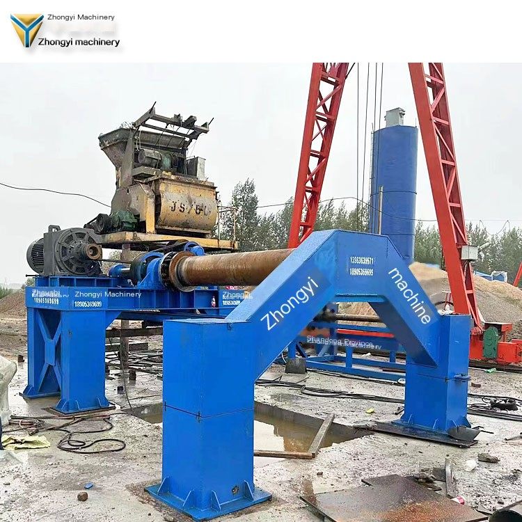Zhongyi Machinery improves the production efficiency and quality of cement pipes by using cement pipe throwing machines for fast
