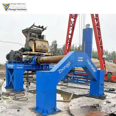 Zhongyi Machinery improves the production efficiency and quality of cement pipes by using cement pipe throwing machines for fast