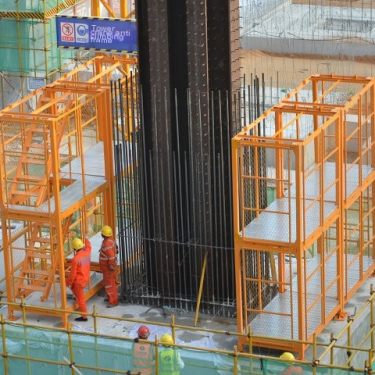 Hankun Industrial Safety Ladder Manufacturer Wholesale Cage Ladder Construction Site Special