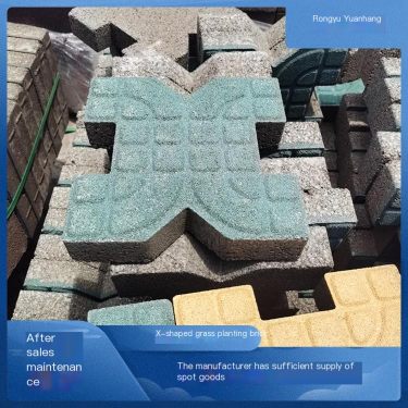 Rongyu Yuanhang Municipal Road Laying Lawn Bricks with Strong Compression Stability and Beautiful Appearance