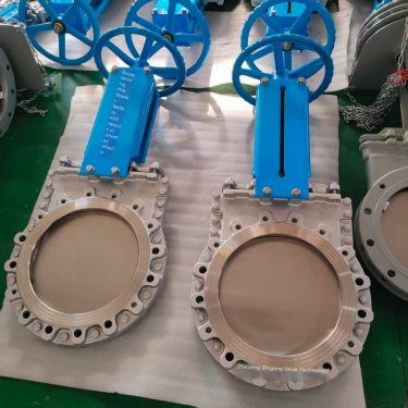 Zhigong Stainless Steel Wear resistant Slurry Valve PZ73PU-16P DN150 DN300 Export Quality 304 Knife Valve