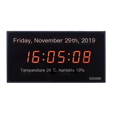Digital Sub Clock_Xinchen Qinghong Calendar Environment Display Year Month Day Week Temperature and Humidity Synchronization
