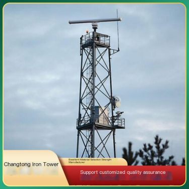Radar tower manufacturer, weather radar tower, weather observation tower, sturdy and durable, produced according to the diagram