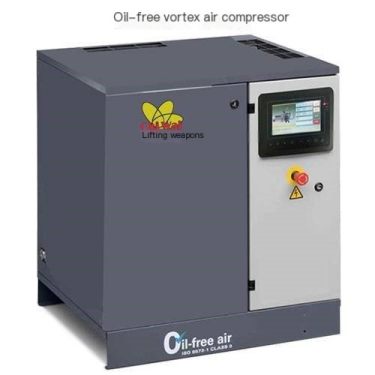 The scroll oil-free air compressor is durable, reliable, and automatically controls the number of operating units