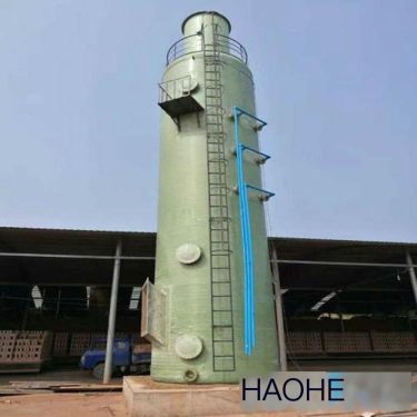 Fiberglass Exhaust Gas Purification Tower Industrial Gas Treatment Equipment Model and Specification Complete