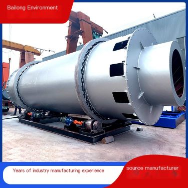 Bailong Electric Heating River Sand Drying Machine Automatic Operation Outer Barrel 3.6m Customization Service