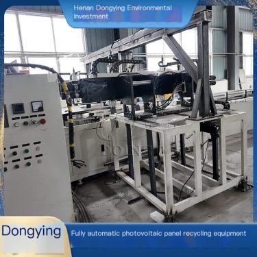 Dongying Large Capacity Fully Automatic Photovoltaic Panel Dismantling Machine, Solar Panel Frame Dismantling and Crushing Equip