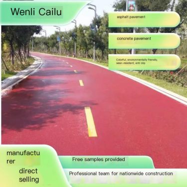 Colored water-based polymer anti-skid EAU slurry pavement material, asphalt cement concrete road color changing spray coating