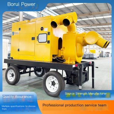 Mobile diesel flood control pump truck has strong mobility and high drainage efficiency in the field of construction engineering
