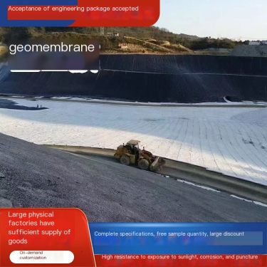 Jianwang 1.2mm thick HDPE geomembrane reservoir dam slope protection anti-seepage membrane has strong corrosion resistance and t