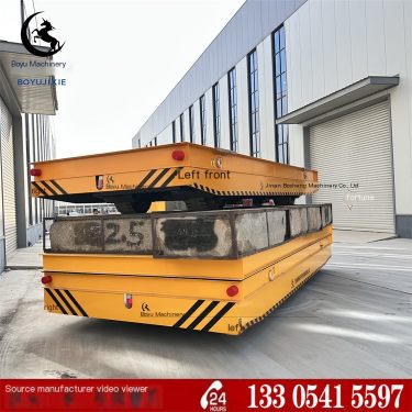 Boyu Heavy Duty Cargo Handling Platform Vehicle Battery Remote Control 50 ton Overpass KPBW-40T Rail Car