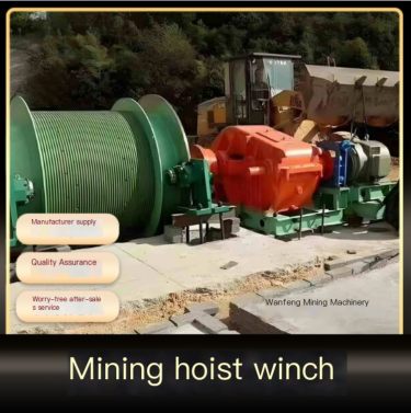JTP1.2 * 1.2P Mining Hoist 1.2m Double tube Winch Mine Hoisting Equipment