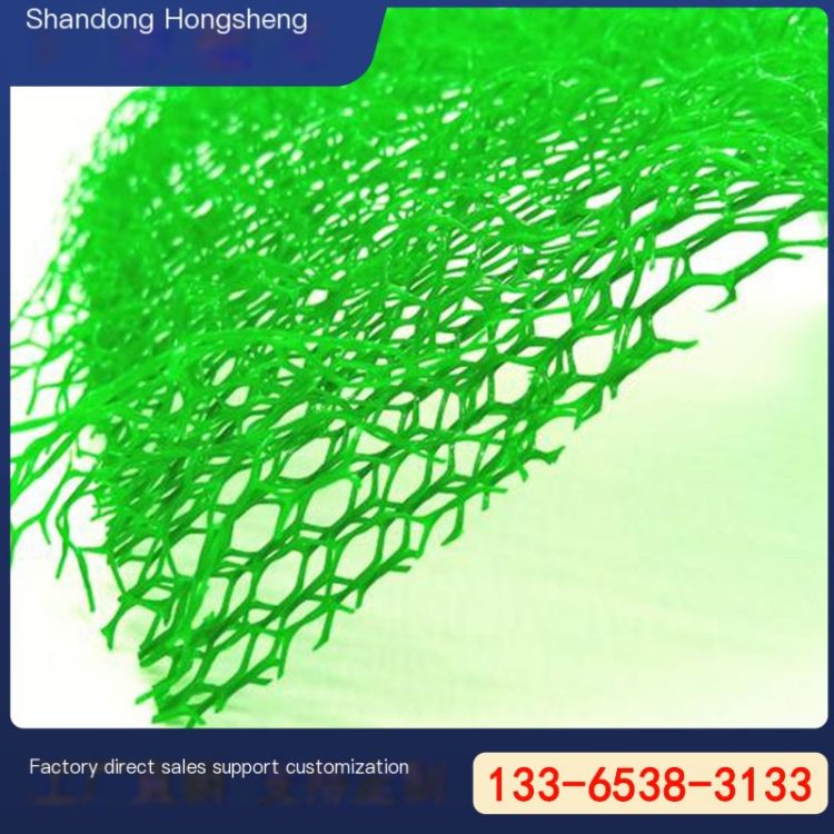 3D vegetation network, river slope protection treatment, plastic geonet, green soil fixation 3D network
