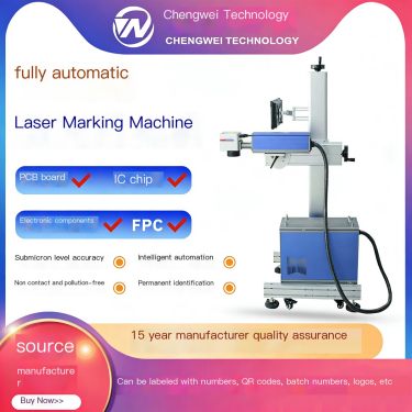 Flying Fiber Laser Marking Machine Precision Electronic Chip PCB Board FPC Circuit Board Electronic Component Intelligent Coding