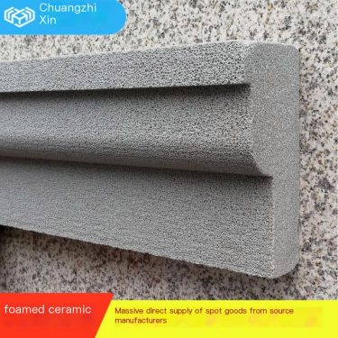 Foam ceramic components energy-saving and environmentally friendly decorative lines in stock can be customized according to need