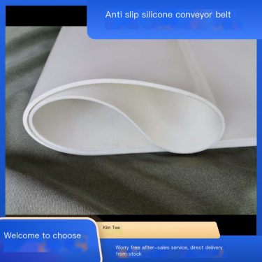 Anti slip silicone conveyor belt, precise guide welding, wear-resistant and dust-free workshop suitable