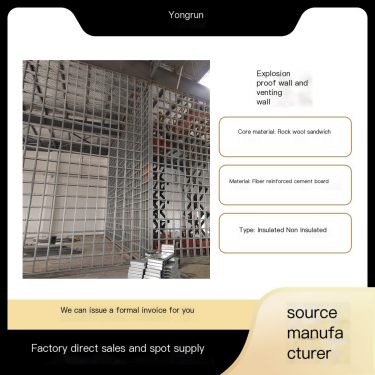 Yongrun Explosion proof Wall Customized Installation Riot proof Wall Panel Model and Specification Diverse Explosion proof Wall