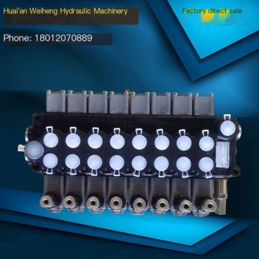 Weiheng Hydraulic DCV50/8 Eight Column Multi way Valve Rated Pressure 31MPa Car Transport Special Directional Valve