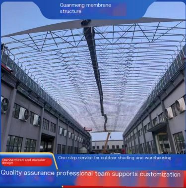 Outdoor sliding canopy foldable canopy anti UV, windproof, rainproof aluminum alloy bracket
