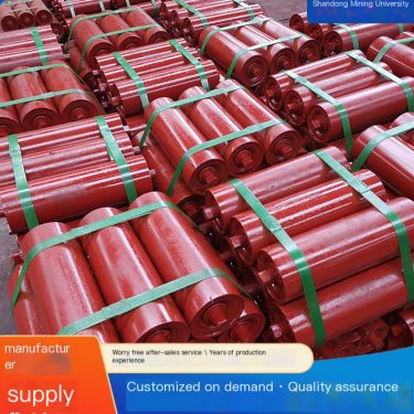 Groove type idler roller, vertical roller, rubber roller, various specifications, parallel three series, no power