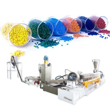 75 twin-screw extruder 35 single screw granulator Guosu welcomes factory visit