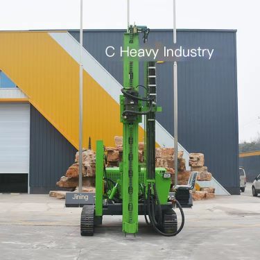 Mountain photovoltaic pile driver all terrain high and low support leg crawler walking hole machine