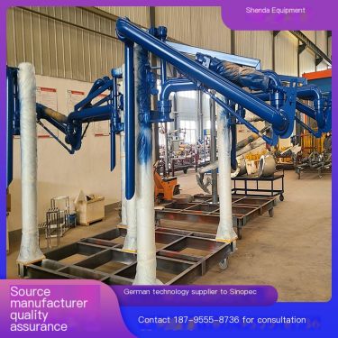 Shenda Petrochemical Equipment AL2513 model car bottom single liquid phase pipe loading and unloading truck crane pipe specifica