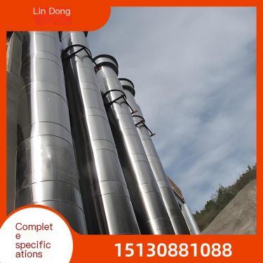 Lindong Tower style Stainless Steel Chimney Tower with good seismic resistance, safe and environmentally friendly double-layer i