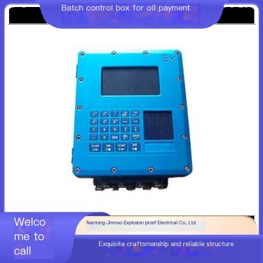 Explosion proof oil batch control box shell batch die-casting process button interface optional