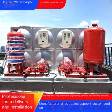 Customized stainless steel fire water tank procurement professional design scheme on-site installation