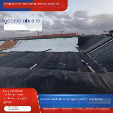 Jianwang National Standard New Material Geomembrane Biogas Tank Black Film Landfill Reservoir Impermeable Membrane Specification