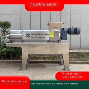 Fruit and vegetable juice press production equipment Fully automatic large-scale fruit press machine Sea buckthorn fruit Haitang