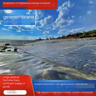 Jianwang Black HDPE Geomembrane Reservoir Farm Polyethylene Impermeable Membrane Anti puncture Specification Complete