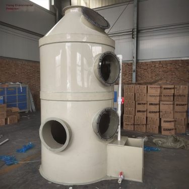 Industrial waste gas water washing tower PP spray tower waste gas purification treatment equipment Acid gas purification tower