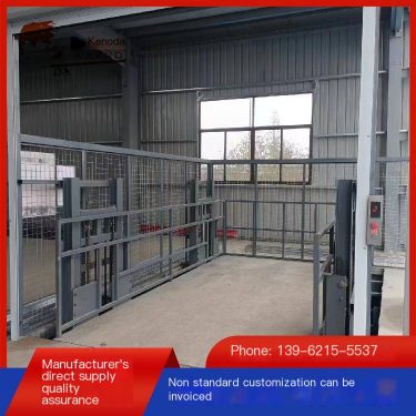 Rail type lifting platform lifting cargo elevator hydraulic elevator chain hoist