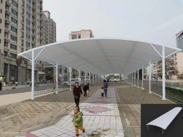 Undertaking one-stop service for outdoor membrane structure carports, grandstands, office buildings, charging piles, parking she