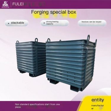 Warehouse corrugated plate forging box forging red punch turnover box source manufacturer cheap and high-quality