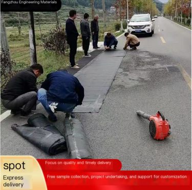 Subsidies for repairing cement pavement with anti cracking stickers and white to black asphalt self-adhesive repair on highways
