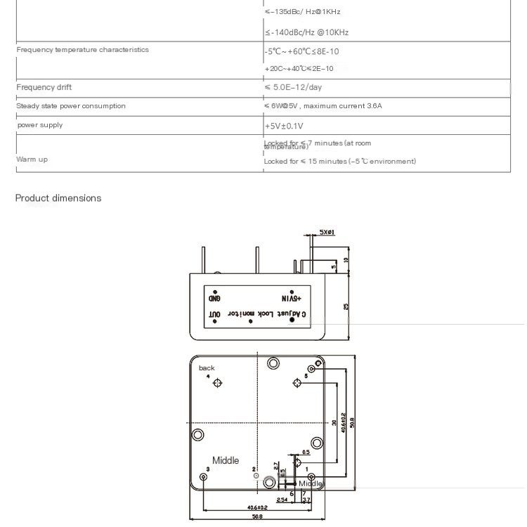 [Xinchen Qinghong] Micro Rubidium Atomic Clock Industrial Timing High Precision and Superior Stability Performance