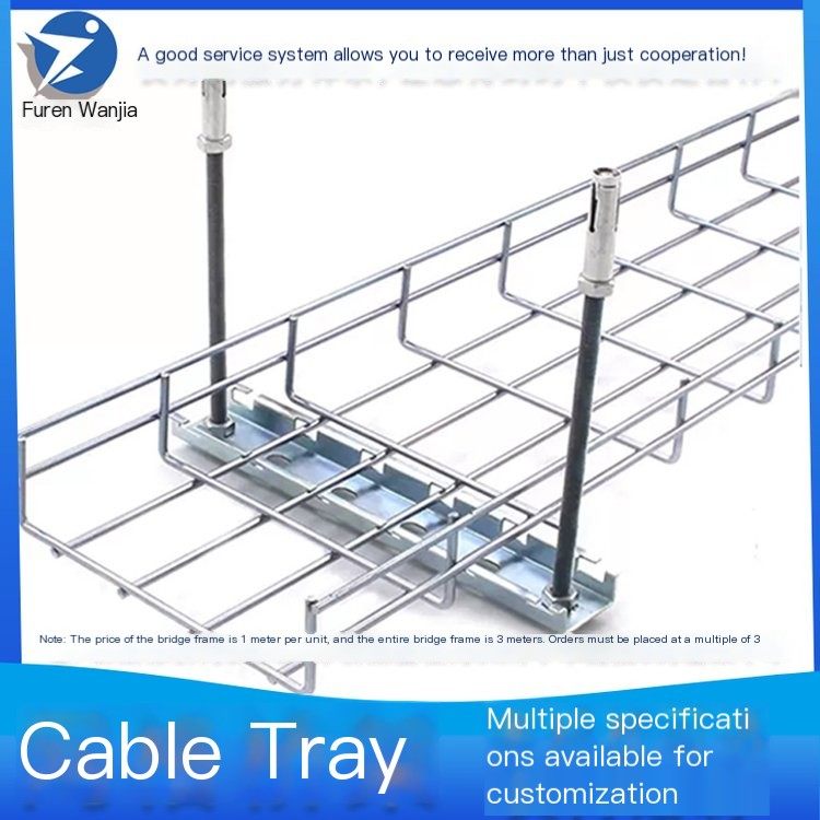 Grid Bridge Data Center Galvanized Spray Coating Hot Dip Galvanized Network Cable Tray