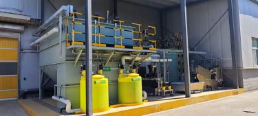 Non standard equipment for zero discharge of high salt water in 50 cubic meters/hour fluorine removal high-density sedimentation