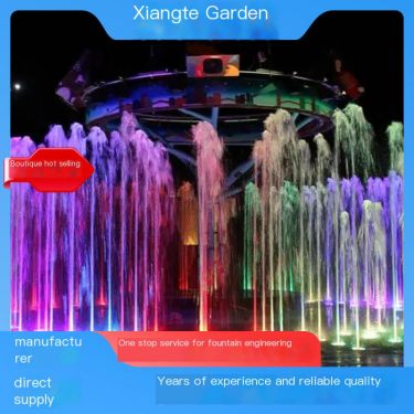 Controllable spray height music fountain water dance show suitable for various scenes, considerate after-sales service for Xiang