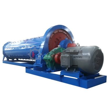 Large horizontal continuous ceramic ball mill for silver and gold ore beneficiation equipment operates smoothly and reliably